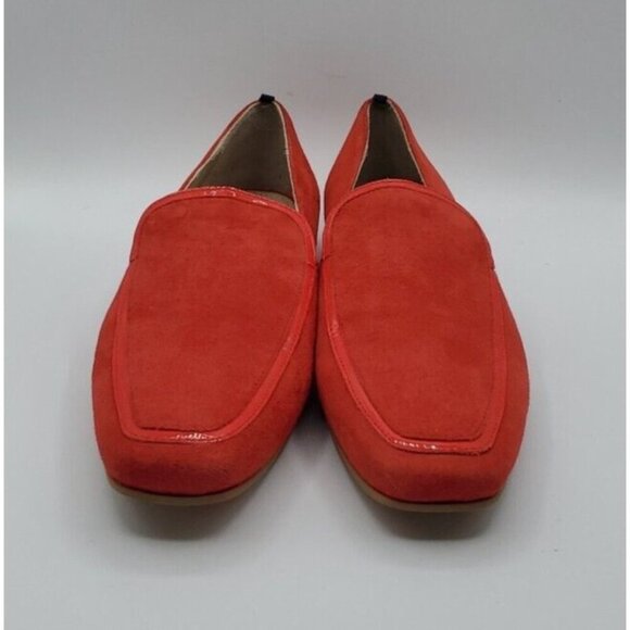 Boden Red Suede Leather Flat Slip On Loafer Women's Shoe Size 38 / 7.5 - Picture 2 of 14
